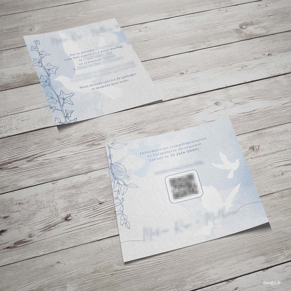 evago.fr Eva Goaoc Graphiste Mulhouse Print design identité visuelle création d'invitations faire part mariage